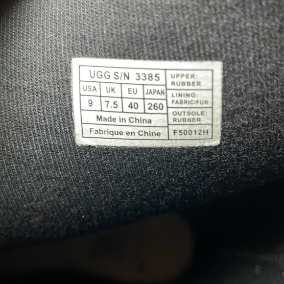 UGG Wilshire Waterproof Rain Boots with Shearling Footbed NEW - Picture 4 of 6